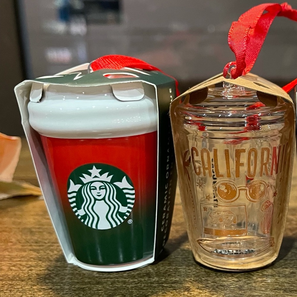 New holiday Starbucks ornaments set